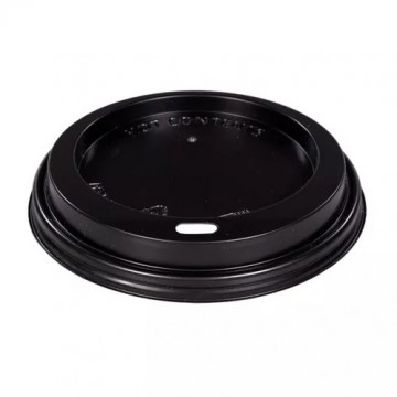 WIECZKO  CZARNE ŚREDNICA 90MM DO KUBKÓW PAPIEROWYCH dla gastronomi