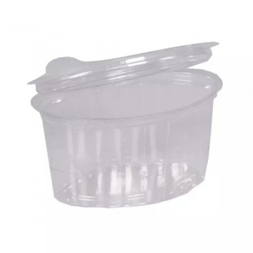 Sosjerka owalna z wieczkiem 100ml 85x60x43mm rpet 100szt