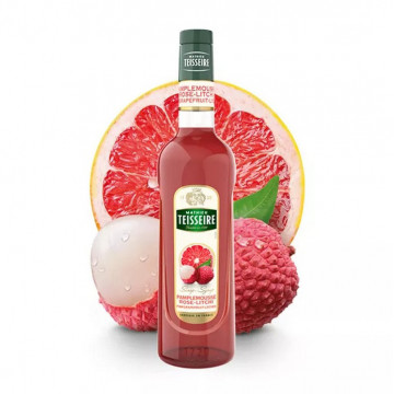 Syrop rózowy grejpfrut z liczi teisseire glass 0,7l