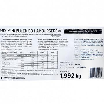 Hamburger mini mix 48 szt – dla cateringu i gastronomii