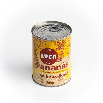 BS Ananas kawałki VERA 565g/340g