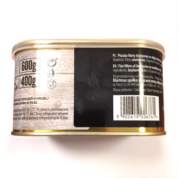 Anchois w oleju 700g m. dla gastronomii