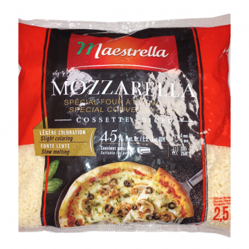 SER MOZZARELLA 45% MAESTRELLA KOSTKA 2500g