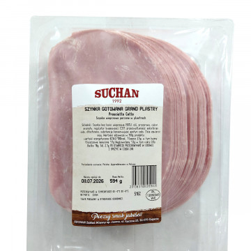 Szynka gotowana PROSCIUTTO COTTO kg plastry SUCHAN
