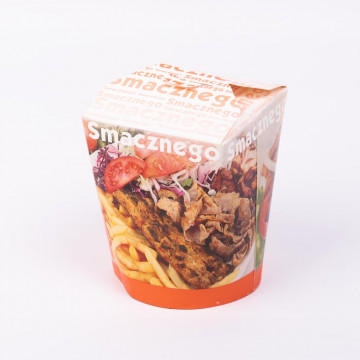 Kebab box deli 750ml smacznego frytki op.50/k.500