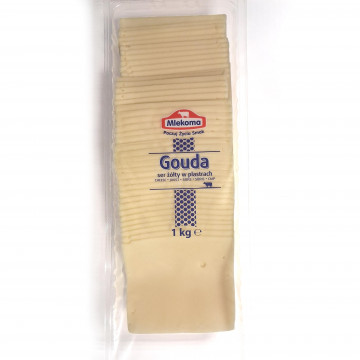 Ser Gouda plastry 1kg MLEKOMA