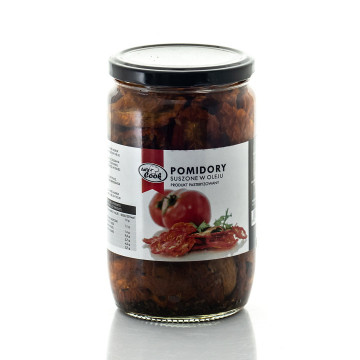 Pomidory suszone w oleju 720ml/330g Let`s Cook