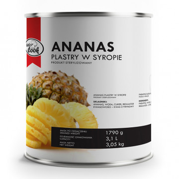 Ananas plastry 3100 ml/1790g Lets Cook