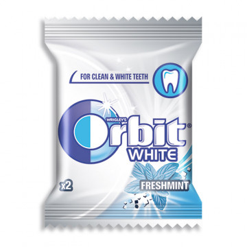 Guma Orbit White Freshmint 2 drażetki 300szt