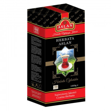 Herbata Aslan Tea Czarna Liściasta  liść OP1 1000g