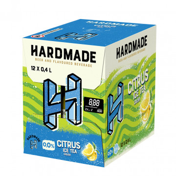 HARDMADE Citrus IceTea 0,0% Butelka Bezzwrotna 12szt 400ml dla gas