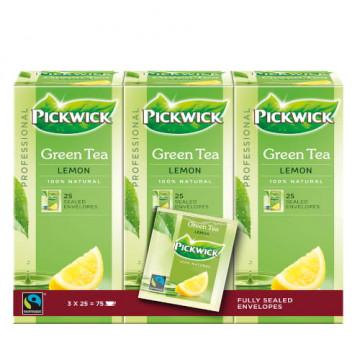 Herbata ekspresowa Pickwick Zielona z Cytryną dla gastronomii