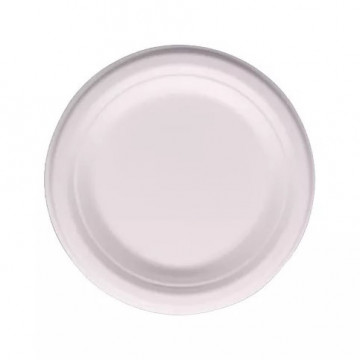 Talerz biały bagasse 18cm dla gastronomii