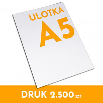 Druk Ulotka A5 2500szt