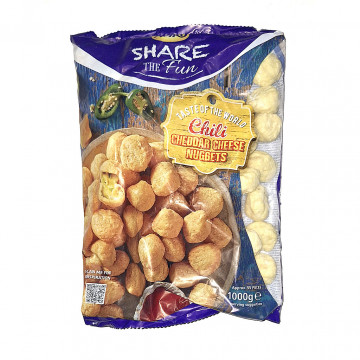 Nuggets chilli cheddar cheese 1kg AVIKO v5%