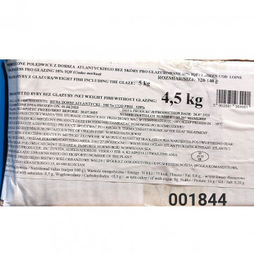 Polędwice z dorsza atl. 5kg - delikatne i świeże