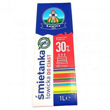 Śmietanka UHT 30% 1L ŁOWICZ